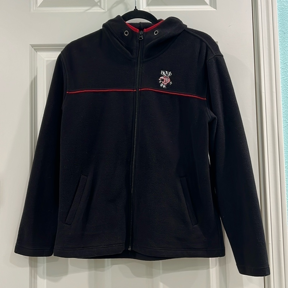 Wisconsin Badgers Fleece hooded zip up